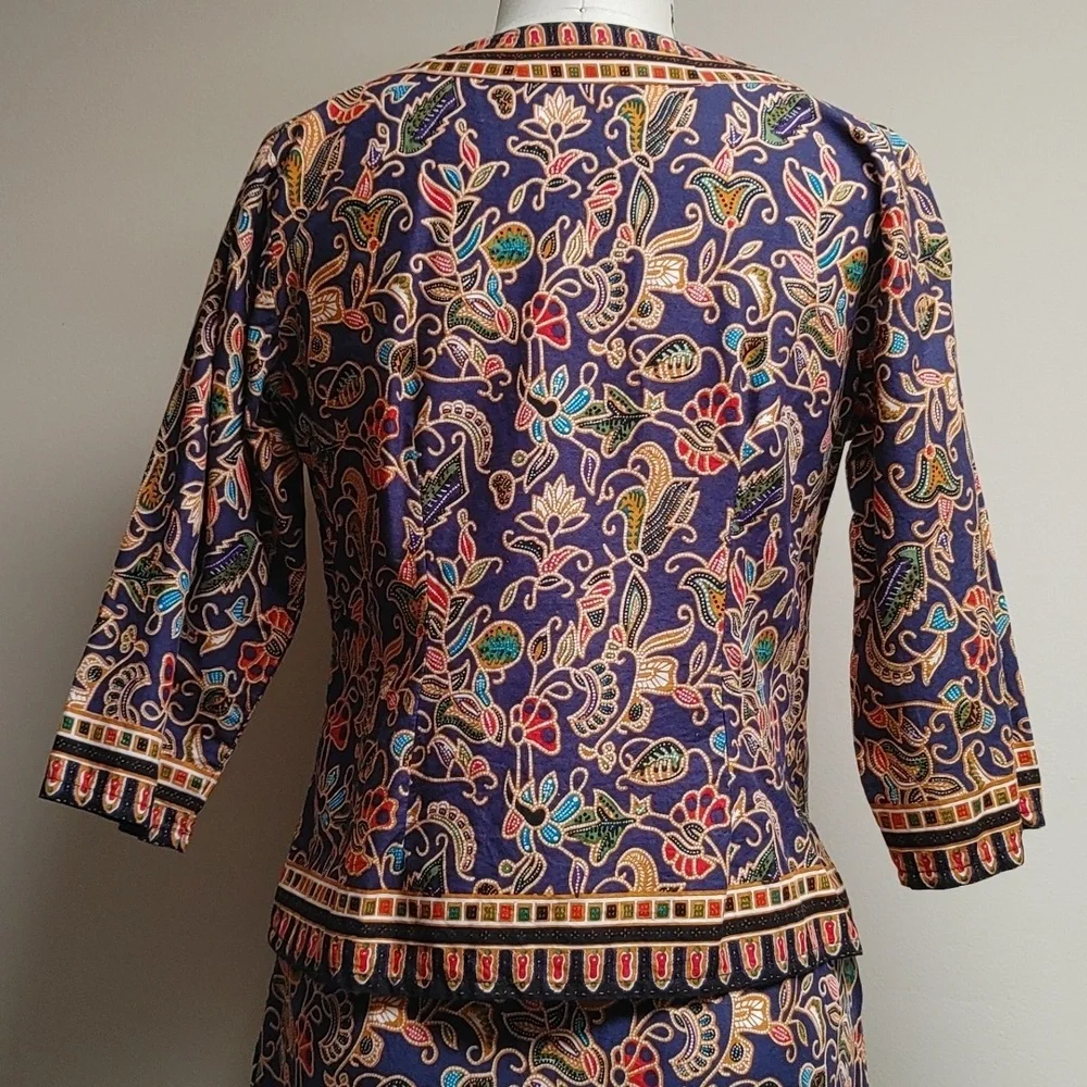 Vintage Singapore Collection Skirt Set Size 36 - Picture 8 of 17